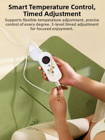 Grafēna apkures jogas paklājs, PU+gumijas konstrukcija, neslīdošs, 5 mm, 3500 g