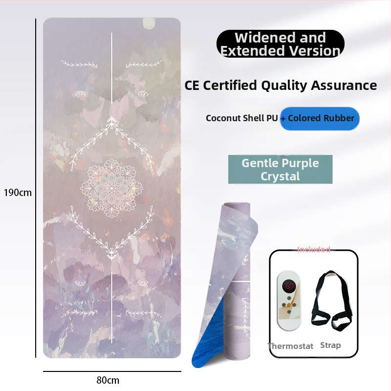 Grafēna apkures jogas paklājs, PU+gumijas konstrukcija, neslīdošs, 5 mm, 3500 g