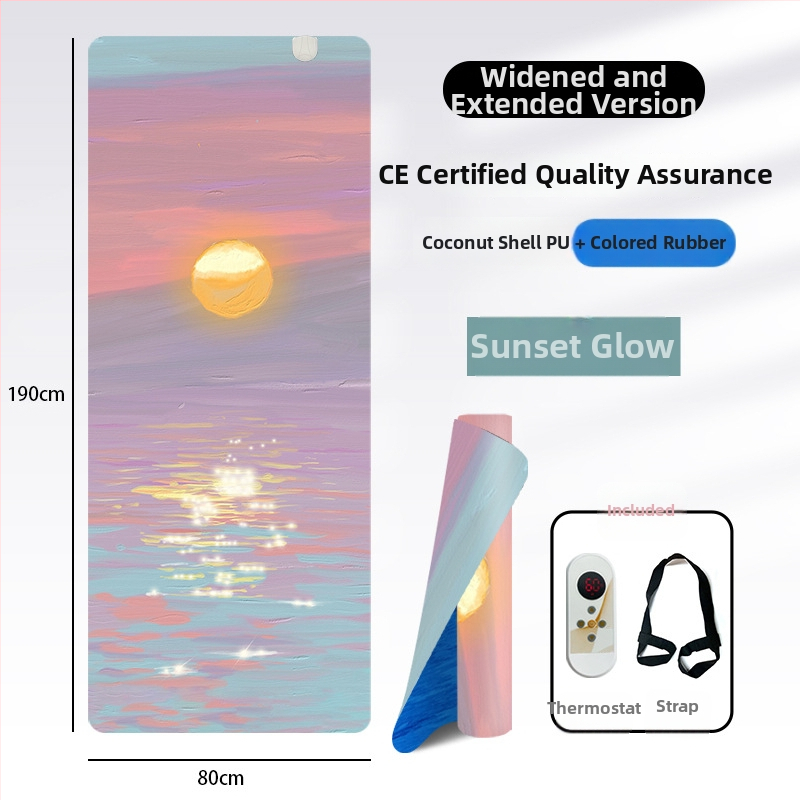 Grafēna apkures jogas paklājs, PU+gumijas konstrukcija, neslīdošs, 5 mm, 3500 g