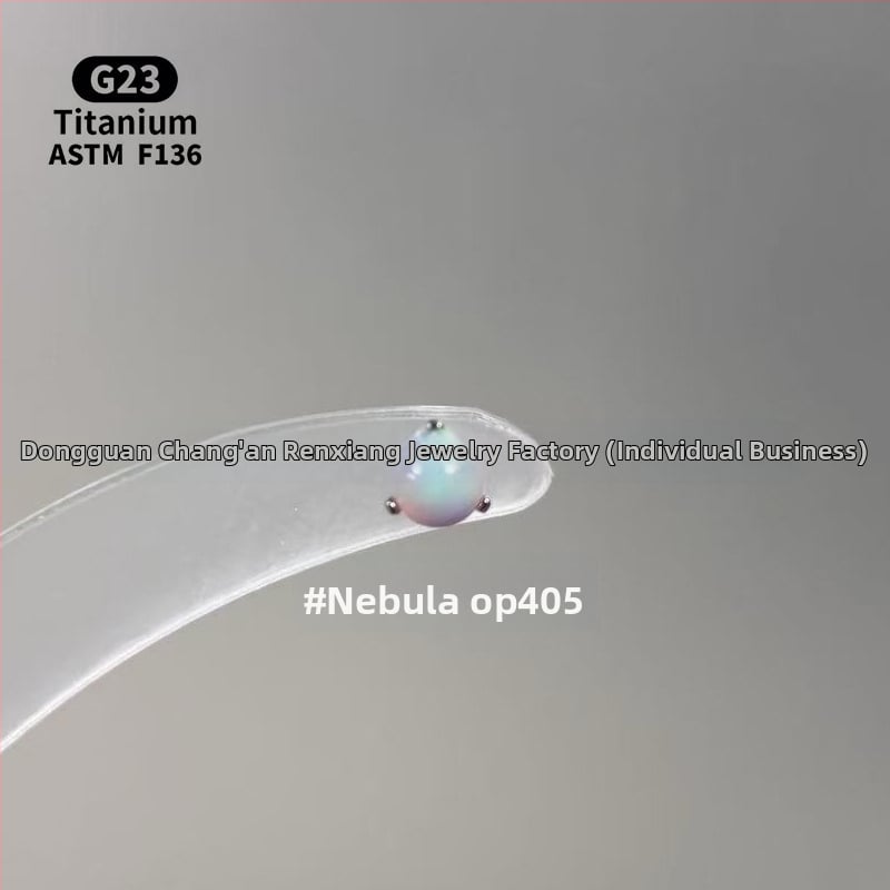 Ανδρικά/Γυναικεία γεωμετρικά σκουλαρίκια με οπάλ από κράμα τιτάνιου F136, γυαλισμένη επιφάνεια, εσωτερική βίδα για χείλη/ώτα