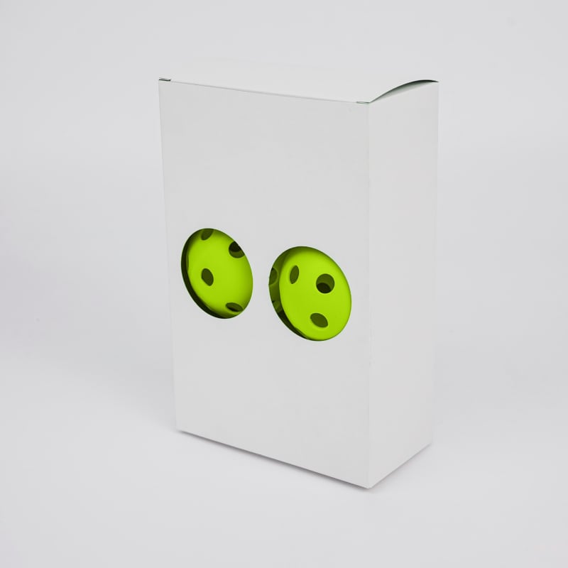 Iekštelpu pickleball bumbu komplekts – 26/40 caurumu, TPE/PE materiāls, viengabala rotomoldēta konstrukcija