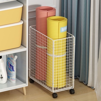 Joga matu uzglabāšanas plaukts, dzelzs, uz grīdas novietojams, daudzlīmeņu (8+ līmeņi), dzīvojamās istabas uzglabāšanai