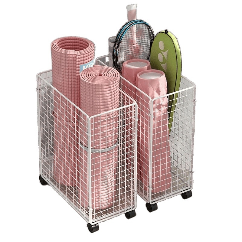 Joga matu uzglabāšanas plaukts, dzelzs, uz grīdas novietojams, daudzlīmeņu (8+ līmeņi), dzīvojamās istabas uzglabāšanai