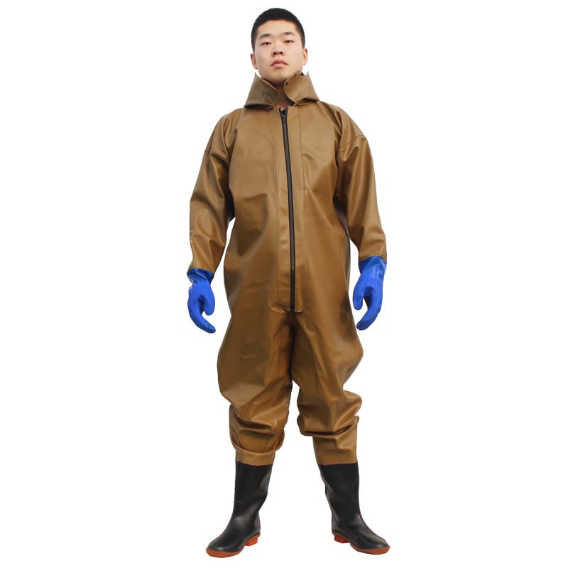 Viso kūno vandeniams wading kelnes žvejybai – PVC megztas medžiagos, greitai džiūsta, atsparios dėvėjimui, vėjo atsparios, atsparios rūgštims ir šarmams, modelis HXE009