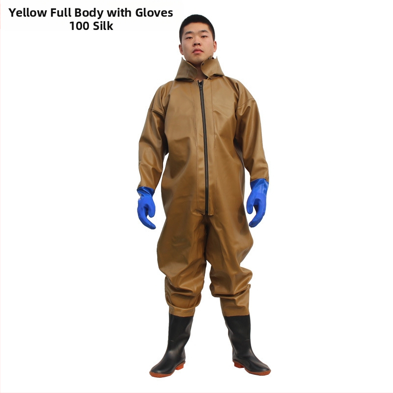 Viso kūno vandeniams wading kelnes žvejybai – PVC megztas medžiagos, greitai džiūsta, atsparios dėvėjimui, vėjo atsparios, atsparios rūgštims ir šarmams, modelis HXE009