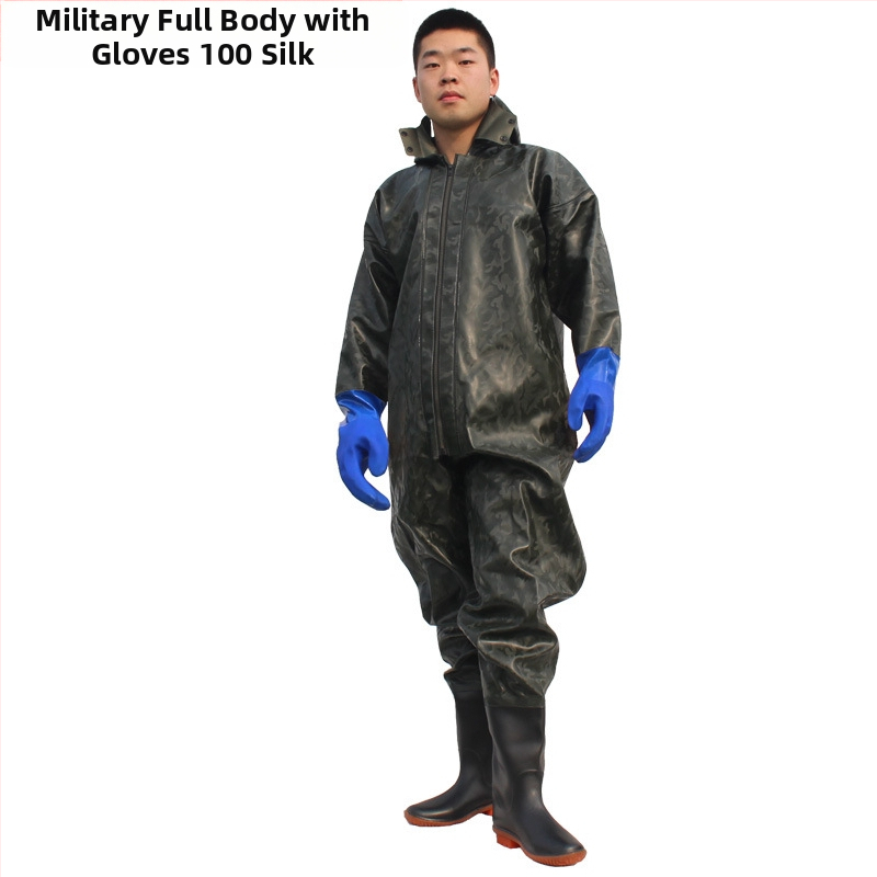 Viso kūno vandeniams wading kelnes žvejybai – PVC megztas medžiagos, greitai džiūsta, atsparios dėvėjimui, vėjo atsparios, atsparios rūgštims ir šarmams, modelis HXE009