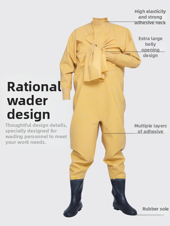 Guminės žvejybos kelnės, pilnas kūno dengimas, 0 kiščių, be gelbėjimosi liemenės