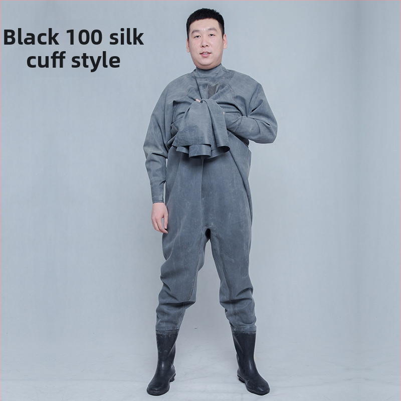 Guminės žvejybos kelnės, pilnas kūno dengimas, 0 kiščių, be gelbėjimosi liemenės