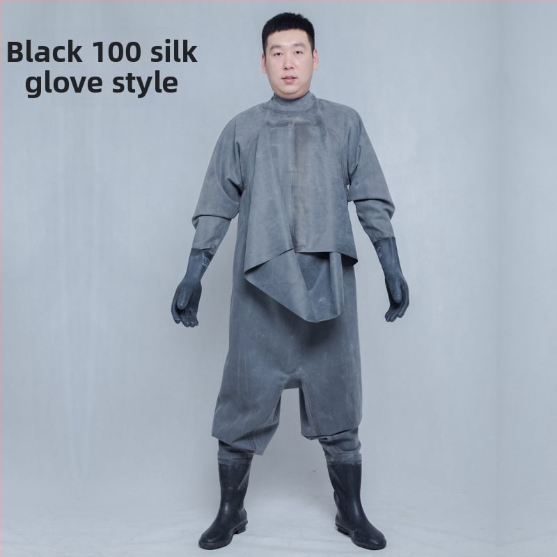 Guminės žvejybos kelnės, pilnas kūno dengimas, 0 kiščių, be gelbėjimosi liemenės