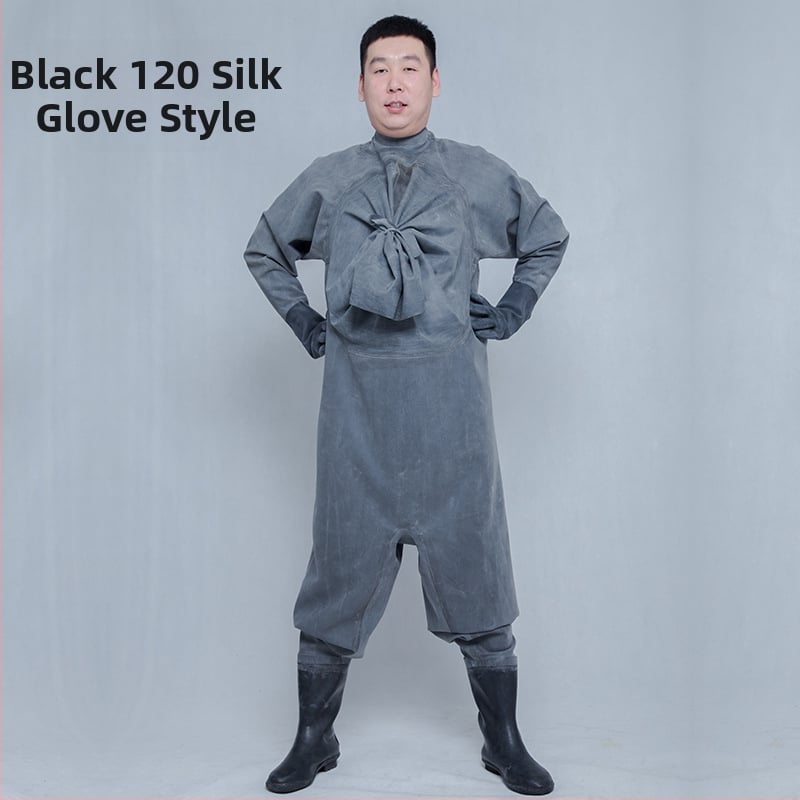 Guminės žvejybos kelnės, pilnas kūno dengimas, 0 kiščių, be gelbėjimosi liemenės