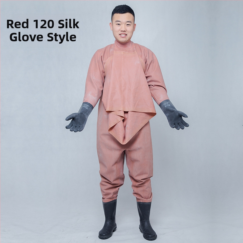 Guminės žvejybos kelnės, pilnas kūno dengimas, 0 kiščių, be gelbėjimosi liemenės