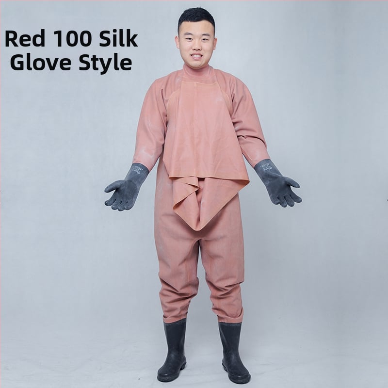 Guminės žvejybos kelnės, pilnas kūno dengimas, 0 kiščių, be gelbėjimosi liemenės