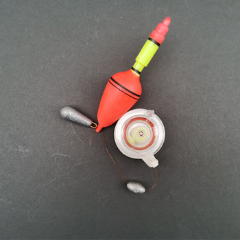 Zvejas pludiņš-lokators - Acīmredzams dizains, dziļajiem ūdeņiem, no plastmasas