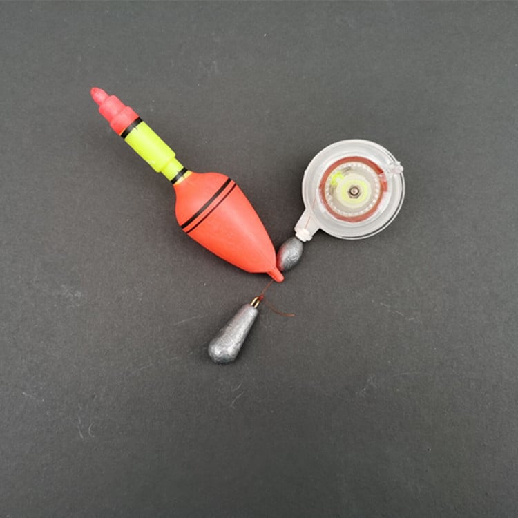 Zvejas pludiņš-lokators - Acīmredzams dizains, dziļajiem ūdeņiem, no plastmasas