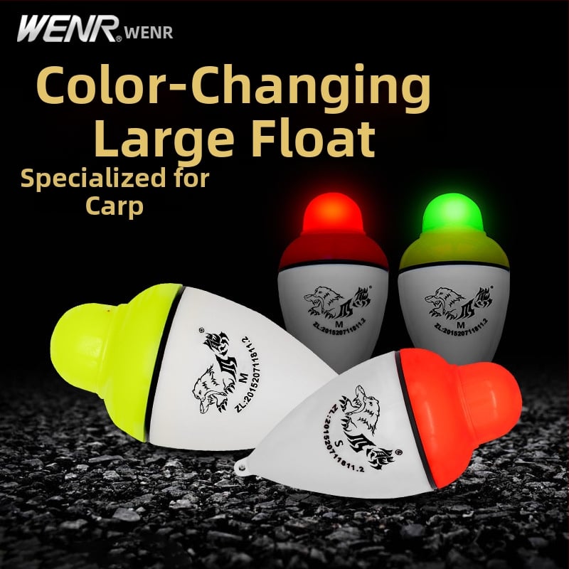 Vertikālais zvejas plūdītājs ar gaismas indikatoru uz ķerienu un nakts signālu (Plastmasas korpuss; Vienmēr ieslēgts, ja baro; Indikators uz ķērienu)