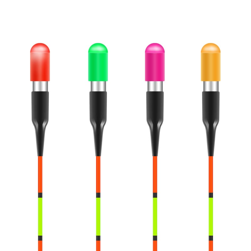 Ultra viegla elektroniskā galva ar LED astes gaismu nakts makšķerēšanai, CR311 baterija