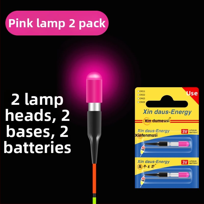 Ultra viegla elektroniskā galva ar LED astes gaismu nakts makšķerēšanai, CR311 baterija