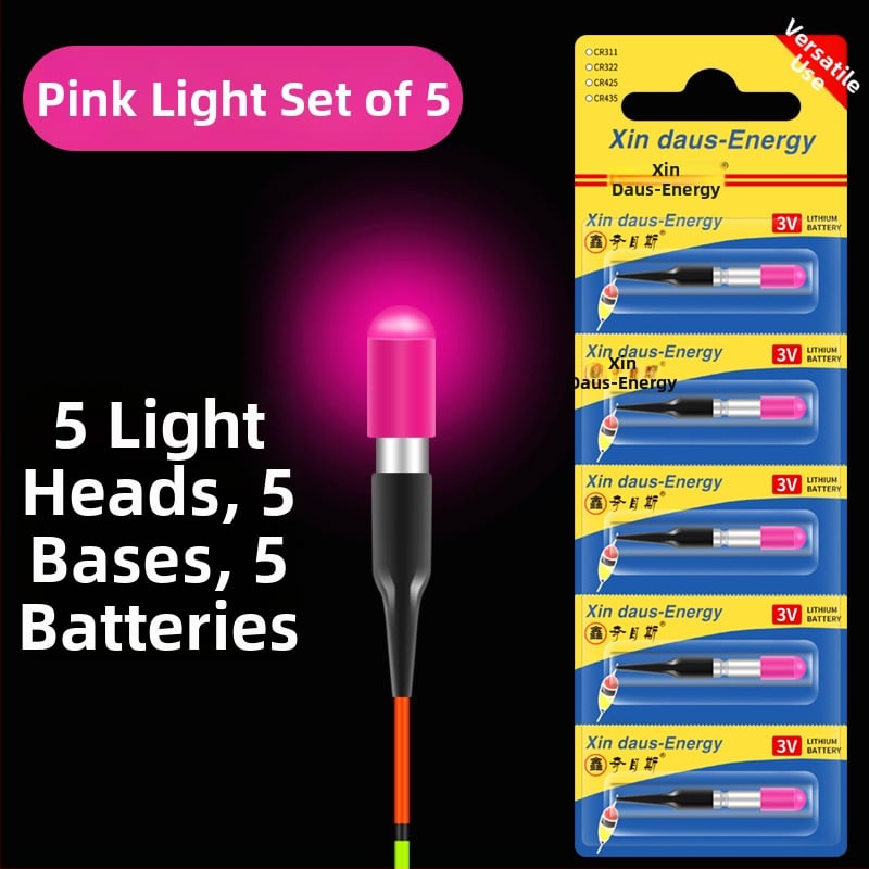 Ultra viegla elektroniskā galva ar LED astes gaismu nakts makšķerēšanai, CR311 baterija