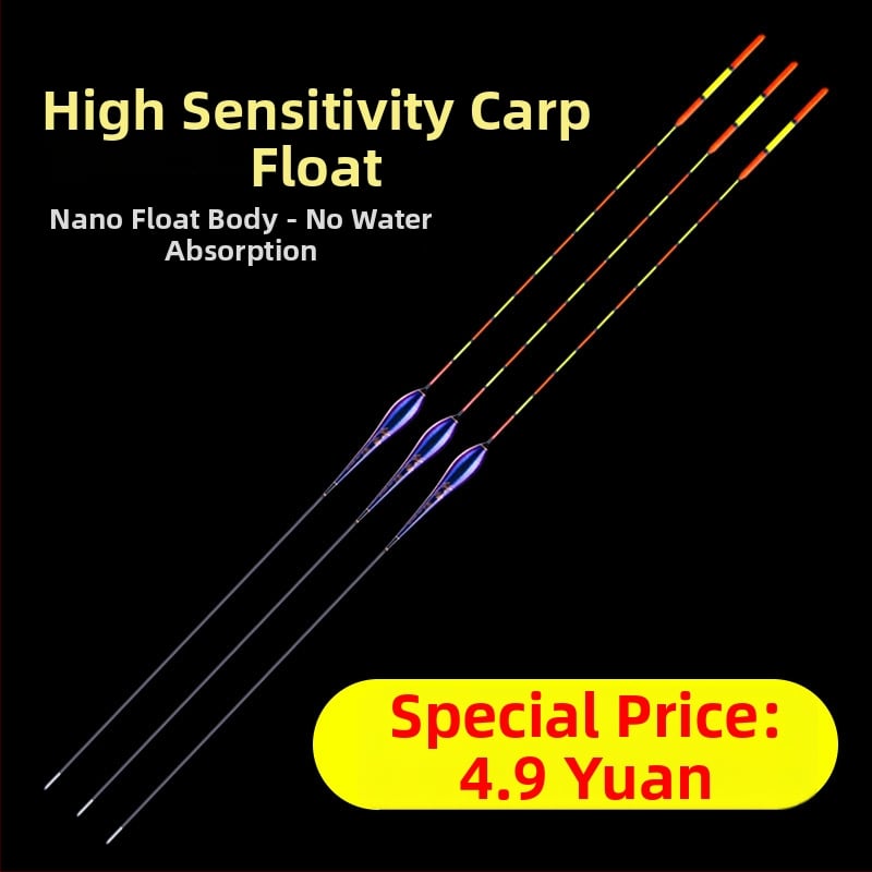 Karpu makšķerēšanas pludiņš, biezs un redzams dizains, vēja izturīgs un pretdrift nano pludiņš, augsta jutība ledus makšķerēšanai, piemērots gan paviršu, gan dziļajiem ūdenīm