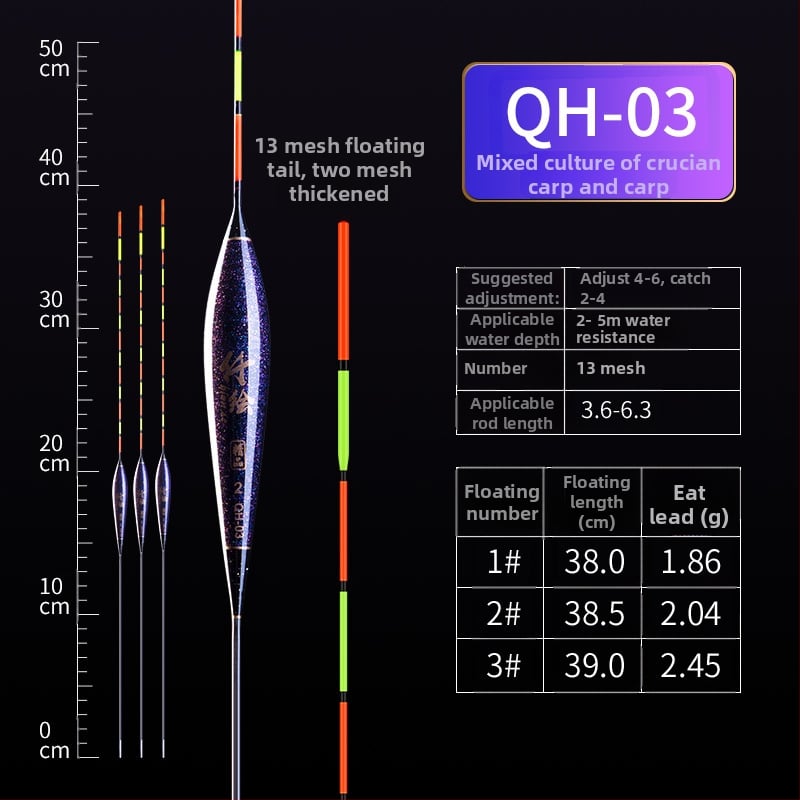Karpu makšķerēšanas pludiņš, biezs un redzams dizains, vēja izturīgs un pretdrift nano pludiņš, augsta jutība ledus makšķerēšanai, piemērots gan paviršu, gan dziļajiem ūdenīm