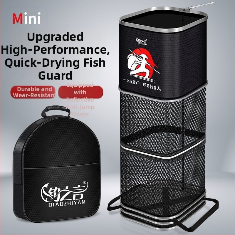 Kvadrātveida neilona makšķerēšanas somiņa aizsardzībai — zīmols Powerful Merchant; materiāls: neilons; ātra žūšana