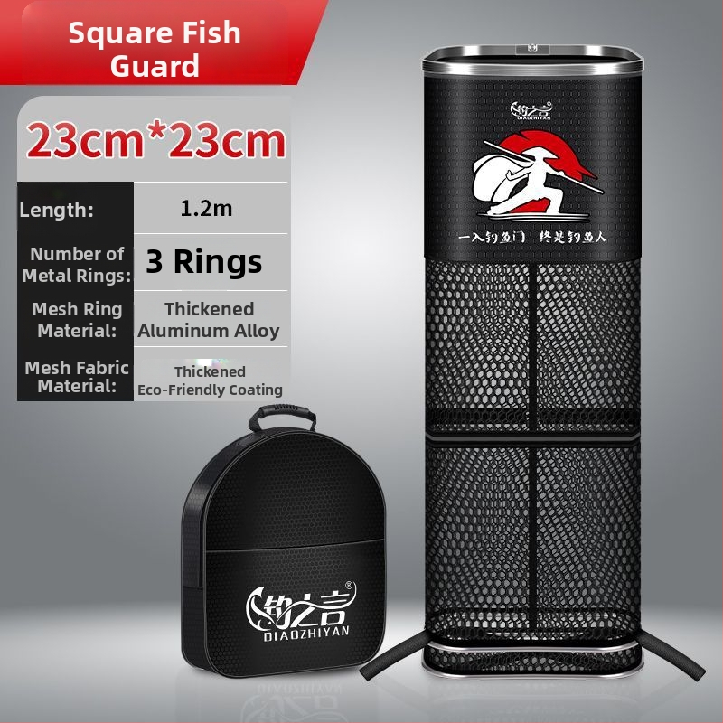 Kvadrātveida neilona makšķerēšanas somiņa aizsardzībai — zīmols Powerful Merchant; materiāls: neilons; ātra žūšana