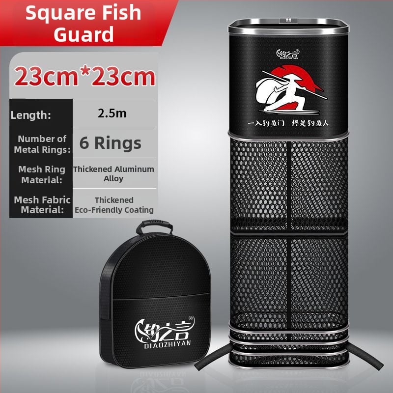 Kvadrātveida neilona makšķerēšanas somiņa aizsardzībai — zīmols Powerful Merchant; materiāls: neilons; ātra žūšana