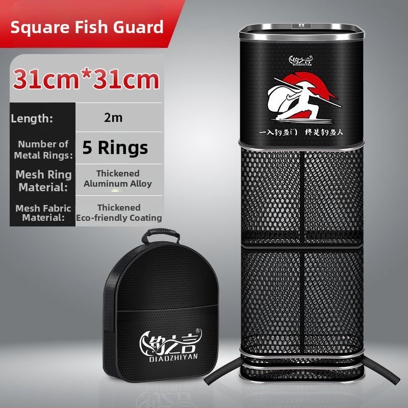 Kvadrātveida neilona makšķerēšanas somiņa aizsardzībai — zīmols Powerful Merchant; materiāls: neilons; ātra žūšana