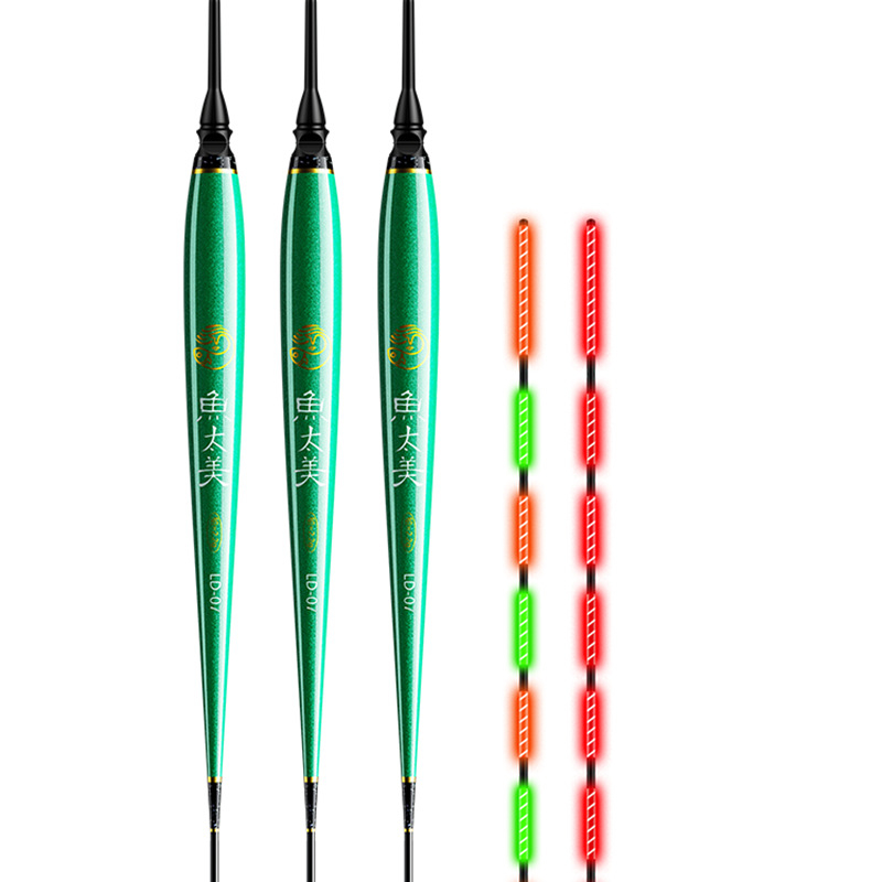 Elektronisks makšķerēšanas pludiņš ar augstu jutību, gaismas indikators, adaptīvā apgaismošana, slaids korpuss, īsi kājiņas, dienā un naktī lietošanai