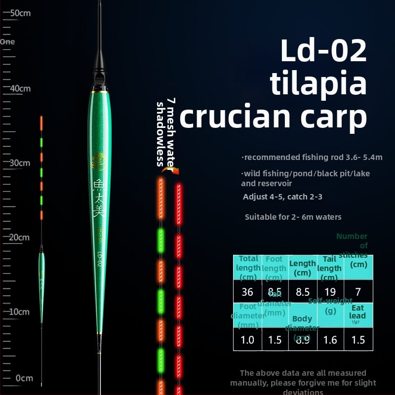 Elektronisks makšķerēšanas pludiņš ar augstu jutību, gaismas indikators, adaptīvā apgaismošana, slaids korpuss, īsi kājiņas, dienā un naktī lietošanai