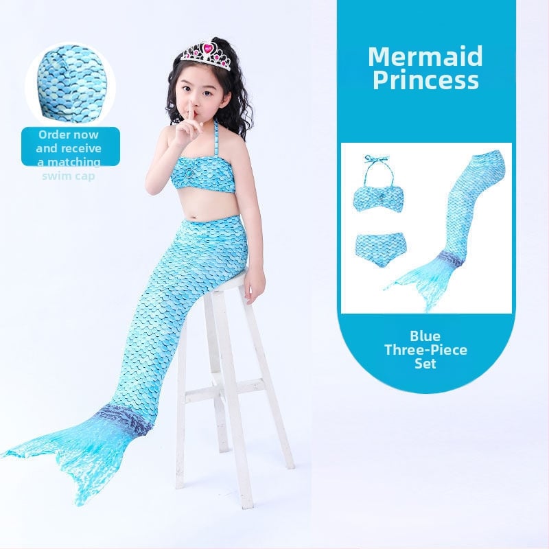 Mergaitėms undinės uodegos princesės suknelė ir maudymosi komplektas • Audinys: nailonas • Vinylon 96–100% • Įdaila polipropilenas 96–100%