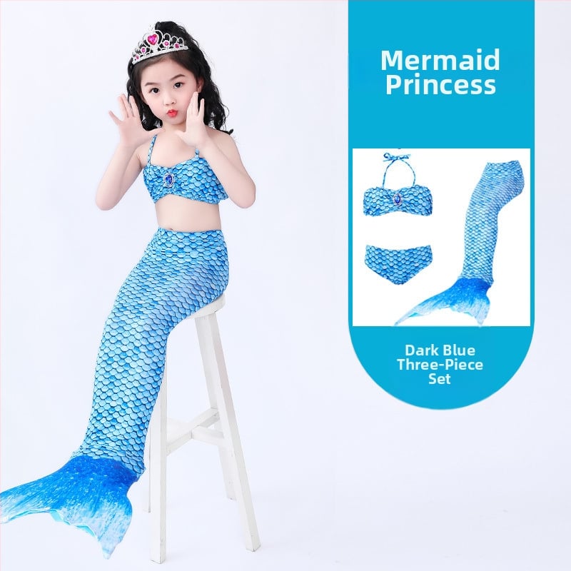 Mergaitėms undinės uodegos princesės suknelė ir maudymosi komplektas • Audinys: nailonas • Vinylon 96–100% • Įdaila polipropilenas 96–100%