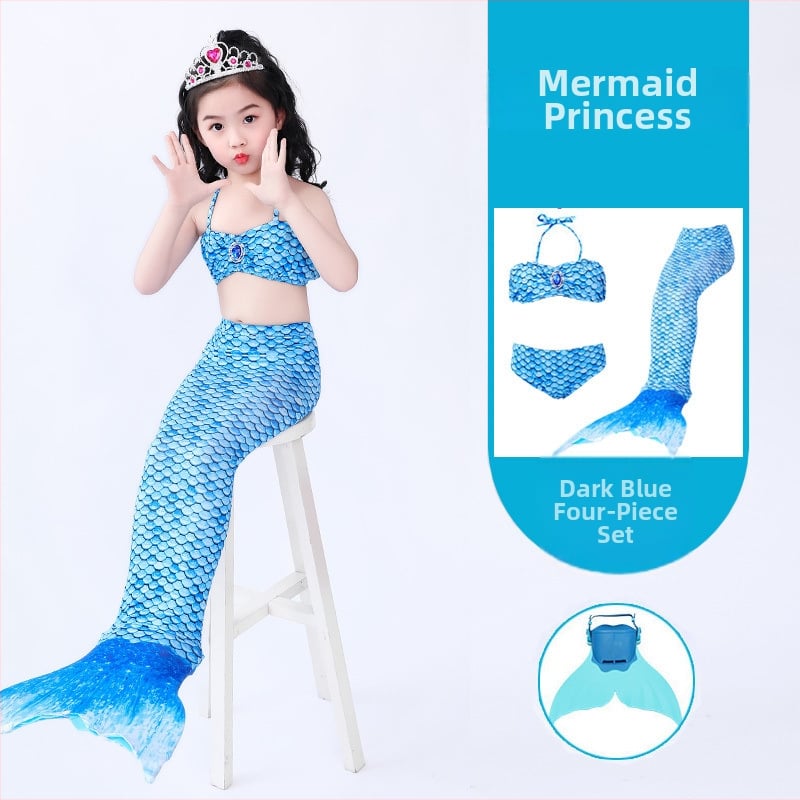 Mergaitėms undinės uodegos princesės suknelė ir maudymosi komplektas • Audinys: nailonas • Vinylon 96–100% • Įdaila polipropilenas 96–100%