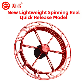 Spininga spole makšķerēšanai ar ultra vieglu metāla disku, viegli uzstādāms, mehānisms pret līnijas lēcienu, rokas dial ritenis, svars 40 g