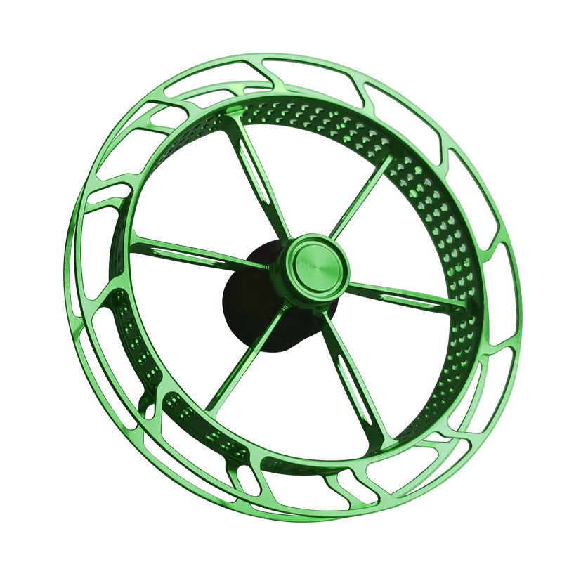 Spininga spole makšķerēšanai ar ultra vieglu metāla disku, viegli uzstādāms, mehānisms pret līnijas lēcienu, rokas dial ritenis, svars 40 g