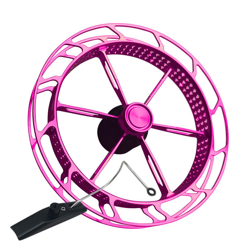 Spininga spole makšķerēšanai ar ultra vieglu metāla disku, viegli uzstādāms, mehānisms pret līnijas lēcienu, rokas dial ritenis, svars 40 g