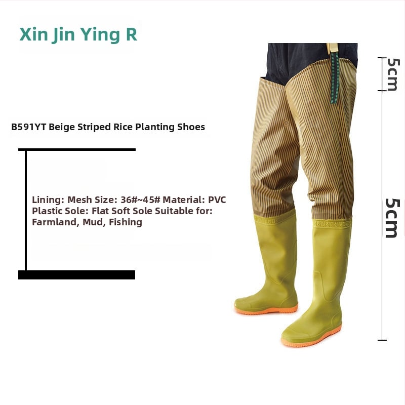 Unisex vihmajalatsid kõrge toruga, pealmine osa puuvillane, PVC talla, libisemiskindlad