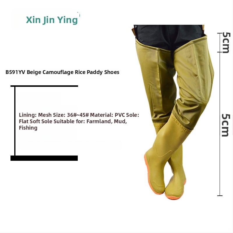 Unisex vihmajalatsid kõrge toruga, pealmine osa puuvillane, PVC talla, libisemiskindlad