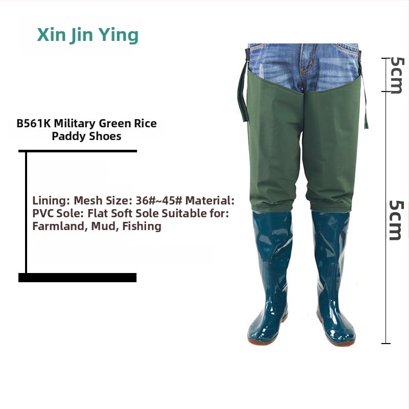 Unisex vihmajalatsid kõrge toruga, pealmine osa puuvillane, PVC talla, libisemiskindlad