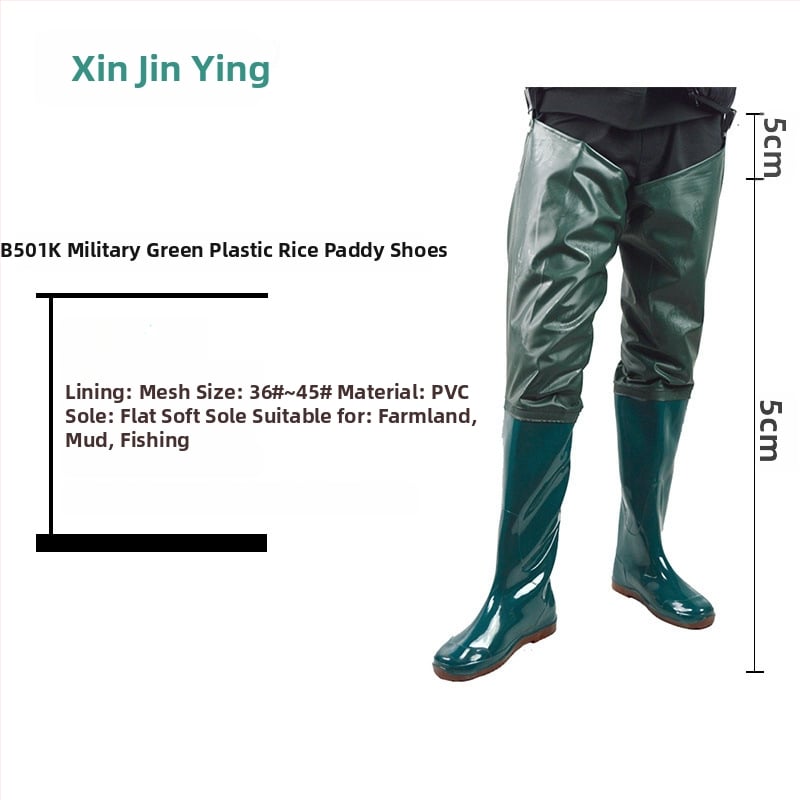 Unisex vihmajalatsid kõrge toruga, pealmine osa puuvillane, PVC talla, libisemiskindlad