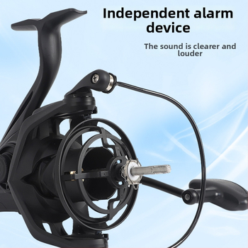 Hongmeiren spining makara ar CNC metāla rokturi, pārneses attiecība 4.8:1, bremzes jauda 25 kg