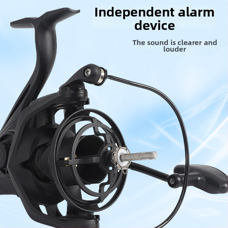 Hongmeiren spining makara ar CNC metāla rokturi, pārneses attiecība 4.8:1, bremzes jauda 25 kg