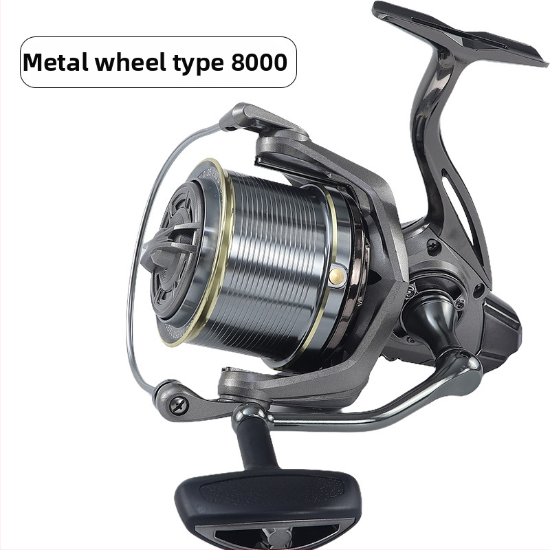 Hongmeiren spining makara ar CNC metāla rokturi, pārneses attiecība 4.8:1, bremzes jauda 25 kg