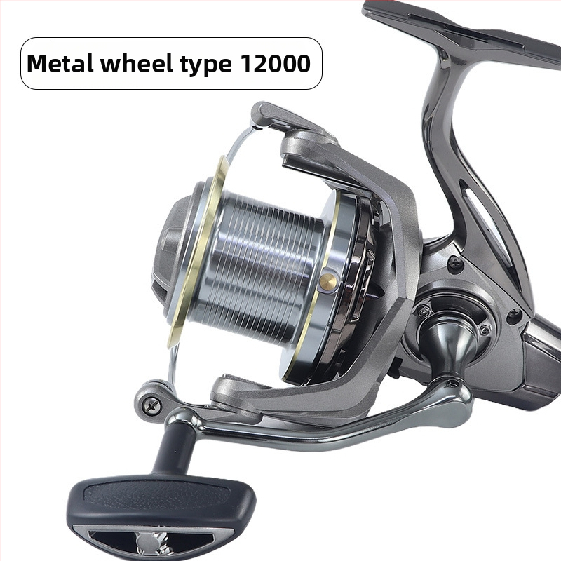 Hongmeiren spining makara ar CNC metāla rokturi, pārneses attiecība 4.8:1, bremzes jauda 25 kg