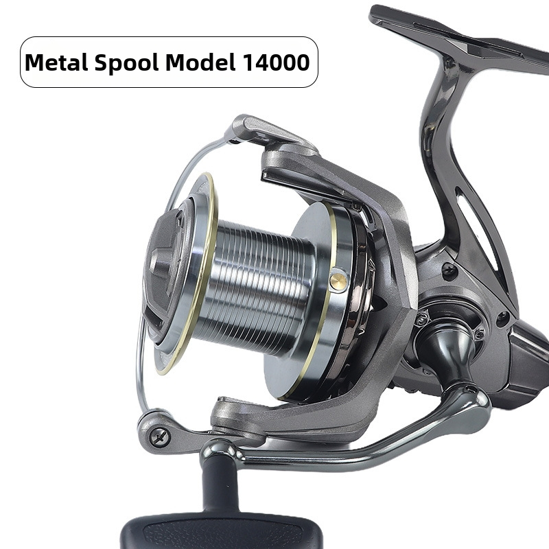 Hongmeiren spining makara ar CNC metāla rokturi, pārneses attiecība 4.8:1, bremzes jauda 25 kg