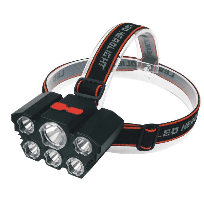 USB uzlādes LED galvas gaisma ārējai lietošanai, 1000mAh akumulators, 8W jauda, staru diapazons 50–100 m