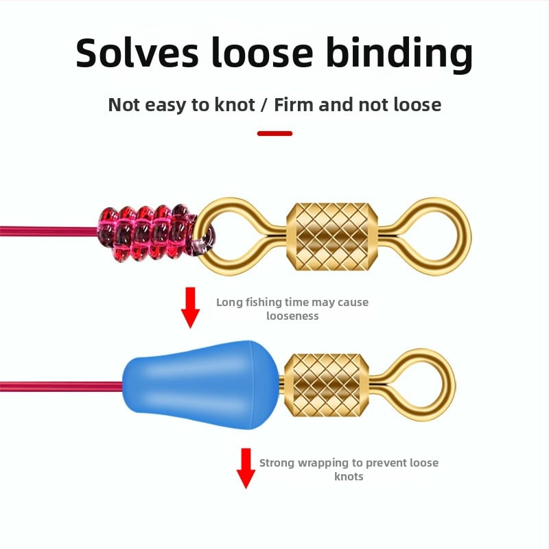 Transparentais silikona Figure-Eight gredzens pret savijumu, galvenā līnija, spacer pērlīšu komplekts