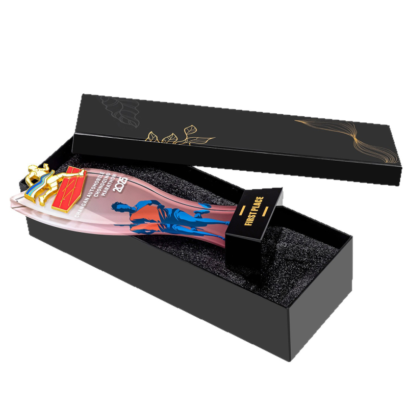 Αθλητικό κρυστάλλινο τρόπαιο με προσαρμοζόμενο λογότυπο, βάρος περίπου 1 κιλό, Hanghao