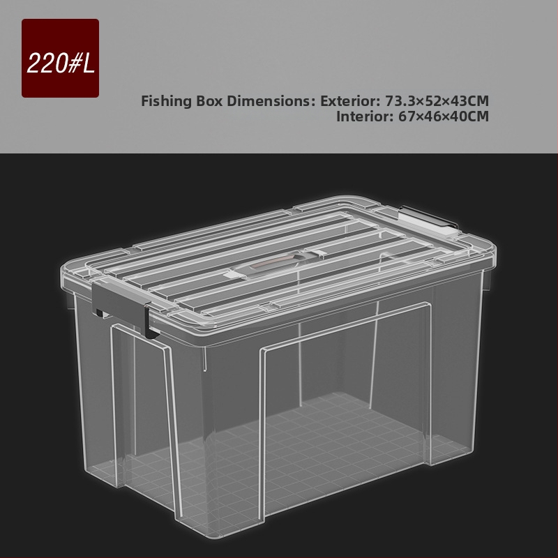 Dzīvām zivīm paredzētais konteineris automašīnas bagāžniekam — plastmasas akvārija kārba zivju audzēšanai un jūras velšu uzglabāšanai