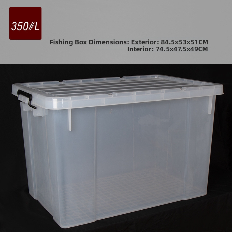 Dzīvām zivīm paredzētais konteineris automašīnas bagāžniekam — plastmasas akvārija kārba zivju audzēšanai un jūras velšu uzglabāšanai